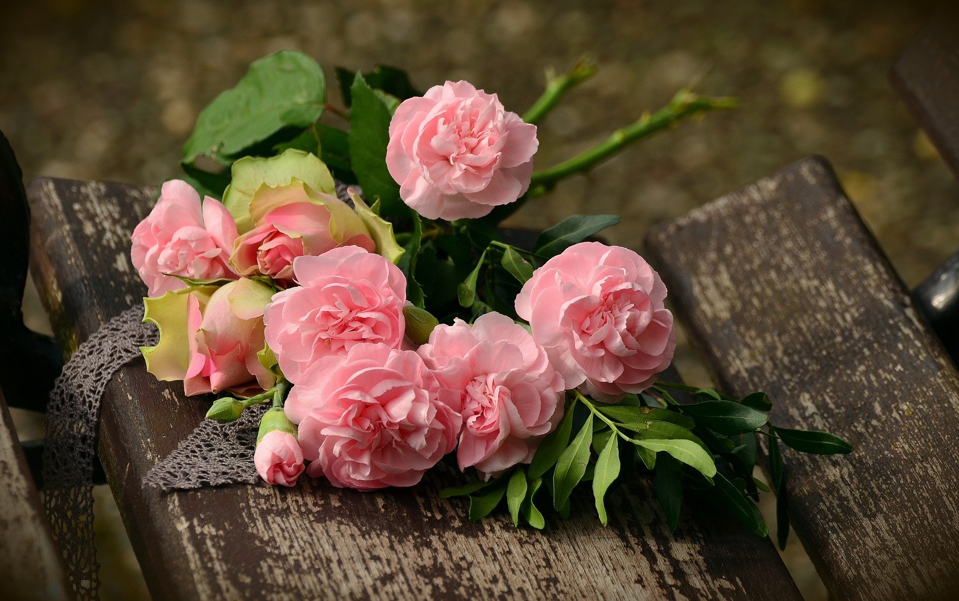 Flowers at wedding